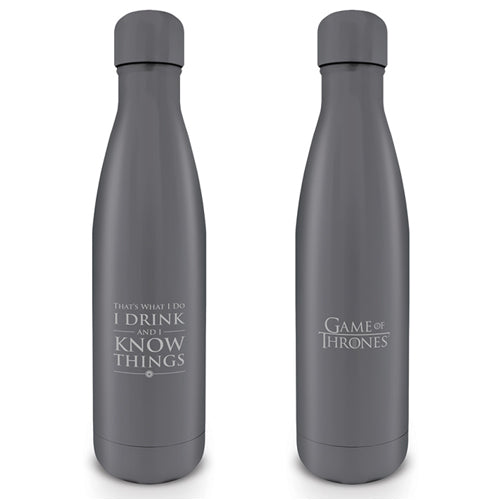 I Drink and I Know Things Bottle (Metal)