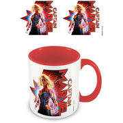 Captain Marvel - Earths Defender (Red Coloured Inner) Mug