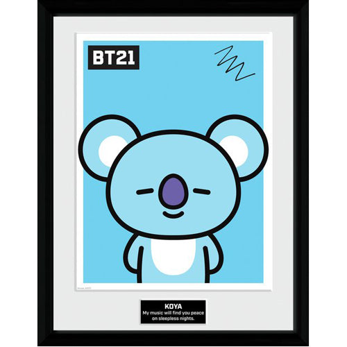 BT21 Koya Framed Print 30cm x 40cm