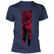 Game of Thrones Targaryen Flag - Fire & Blood T Shirt (XX Large)