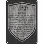 Game of Thrones Tin Sign - Nights Watch