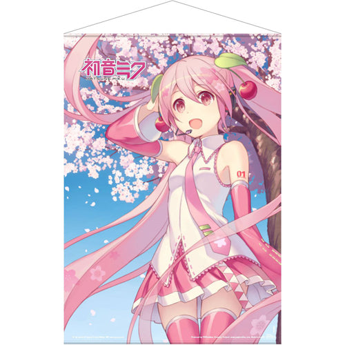 Vocaloid Sakura Miku Cherry Blossom Wall Scroll