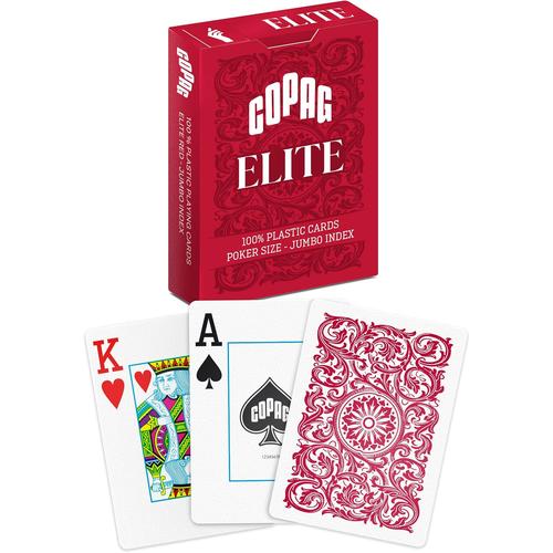 COPAG Elite - Jumbo Face - 2 index - Red Single-Deck