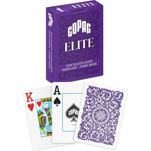 COPAG Elite - Jumbo Face - 2 index - Purple Single-Deck