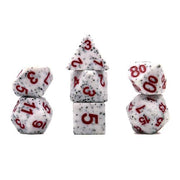Dice Set Multicolored: Granite White