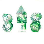 Transparent Dice Set: Nebula Bamboo