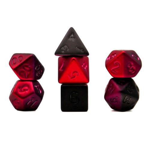 Dice Set Plated: Matt Red