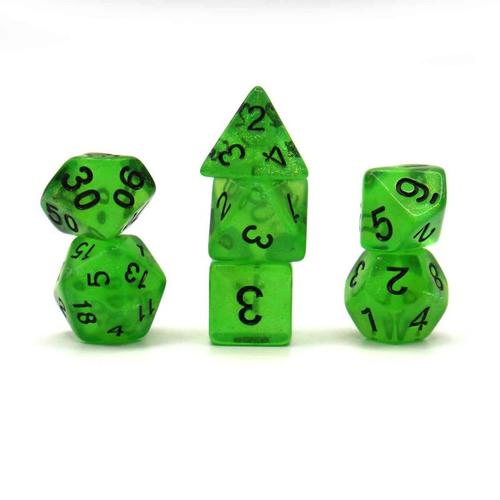 Dice Set Galaxy: Kiwi (Green)