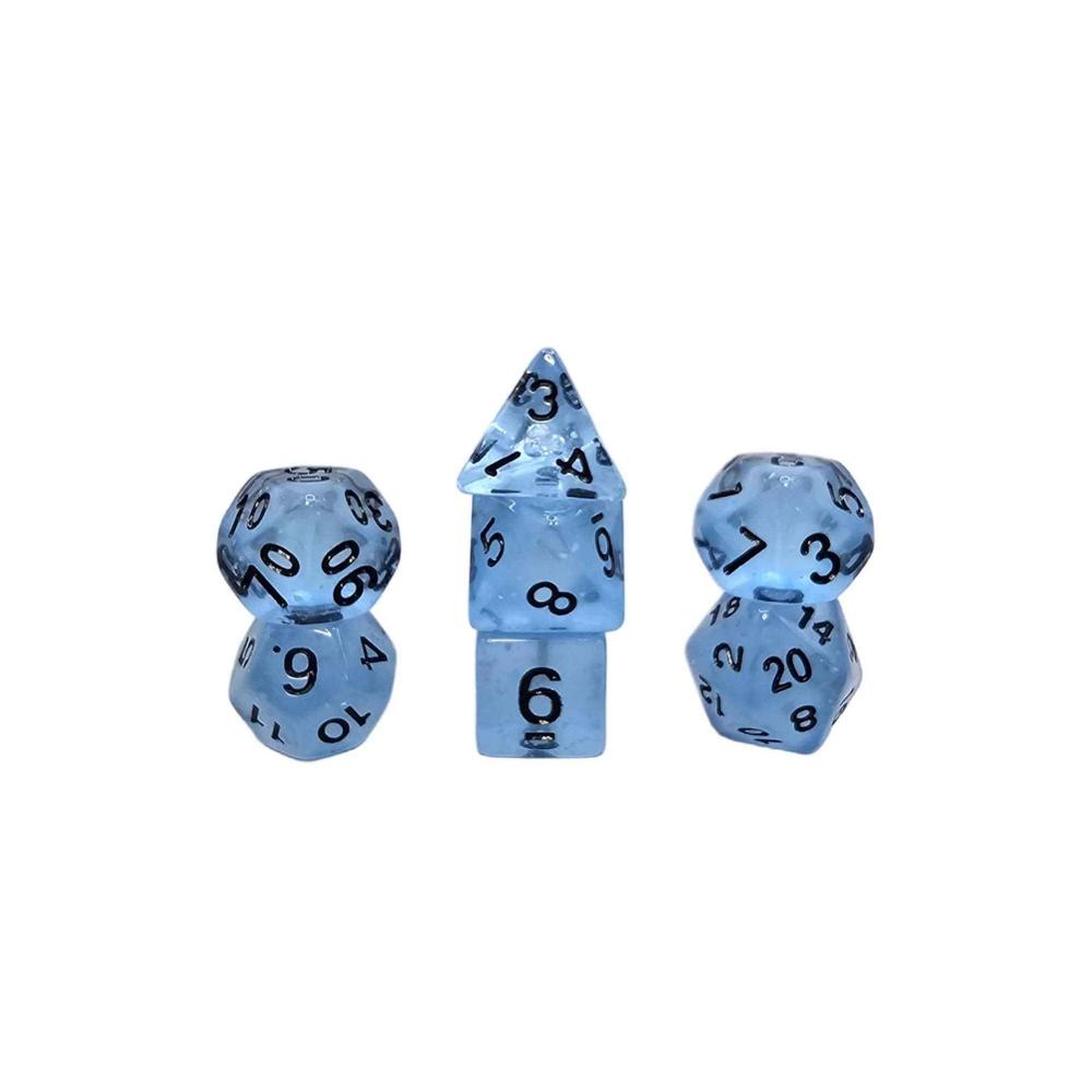 Glow Dice Set: Blue Sky (7)