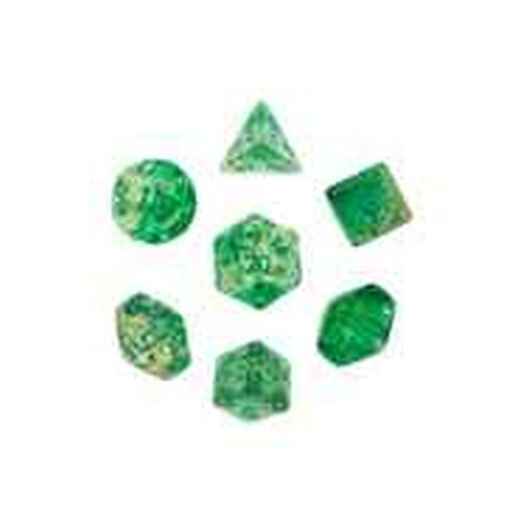 Confetti Dice Set: Green Sulfer (7)