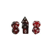 Dice Set Transparent: Lava
