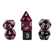 Dice Set Transparent: Dark Magenta