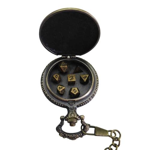 Dice Set: Metal Amulet - Dragon