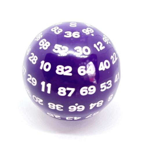 D100 Purple/White Cube