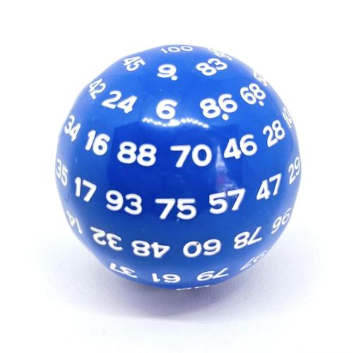 D100 Blue/White Cube