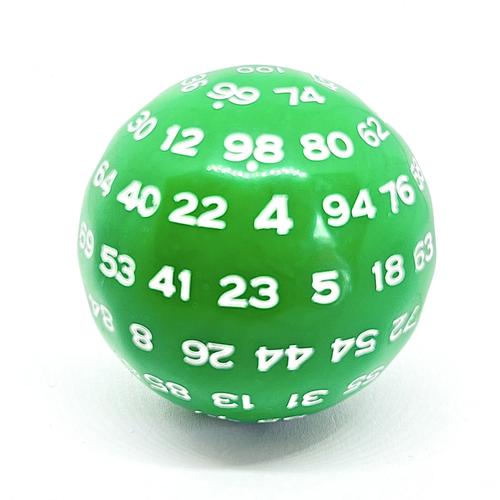 D100 Green/White cube