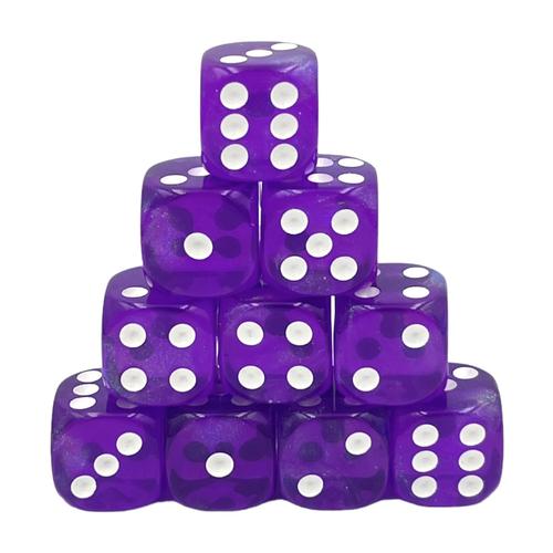 Dice Set D6 Galaxy: Purple Borealis (12)