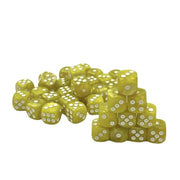 Dice Set D6 Pearl: Yellow/White (36)