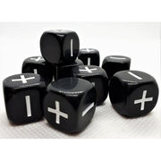 Dice Set: Fate/Fudge Black
