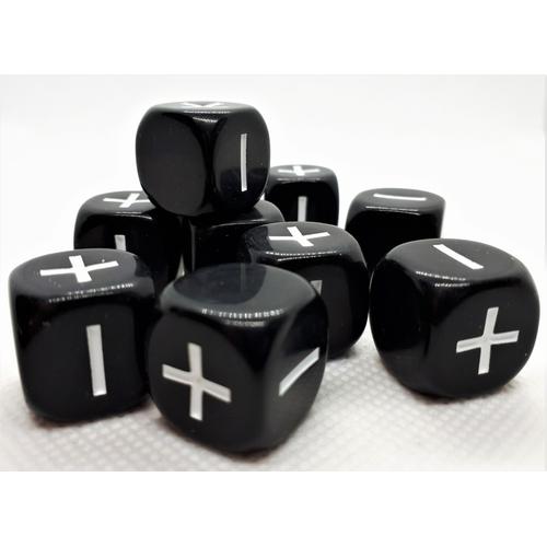 Dice Set: Fate/Fudge Black