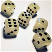 Dice Set D6: Glow in the dark (12)