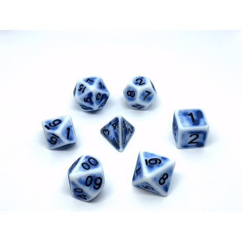 Dice Set Flintstone: Blue