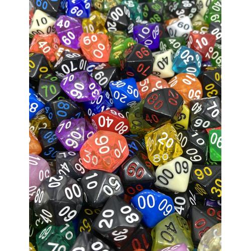 Dice Set D% (00-90) Mix Set