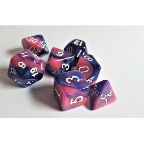 Dice Set: Pink Galaxy