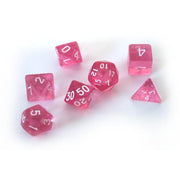 Dice Set Transparent: Pink