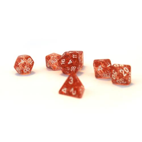 Dice Set Confetti: Red