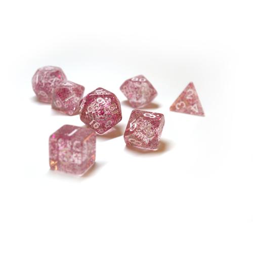 Dice Set Confetti: Pink