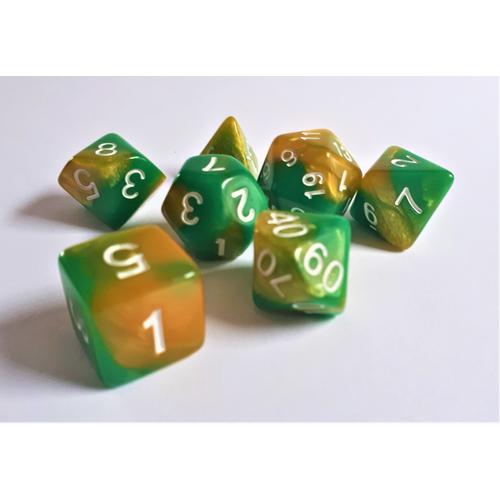 Dice Set: Green Samba
