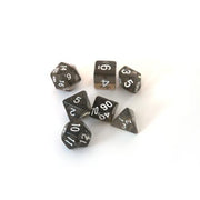 Dice Set Transparent: Smokey