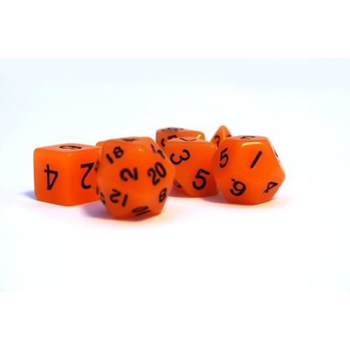 Dice Set Glowing: Orange