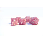 Dice Set Pearl: Lavender/White