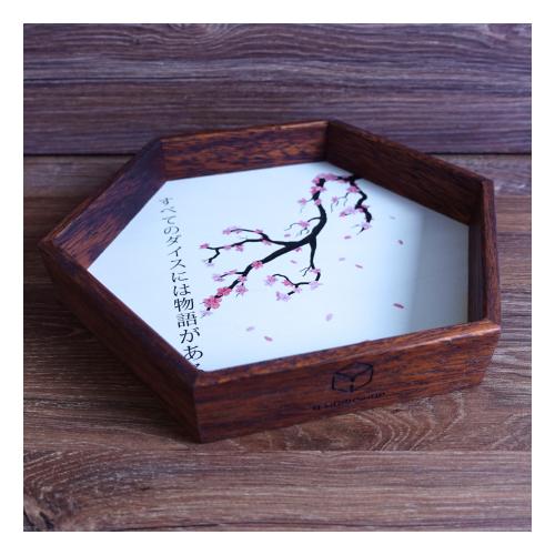 Kanji Wooden Dice Tray