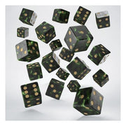 Full Pack of D6s: Bottle green & Gold