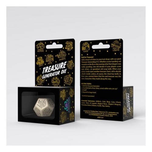 Treasure Generator Die: Beige & Black