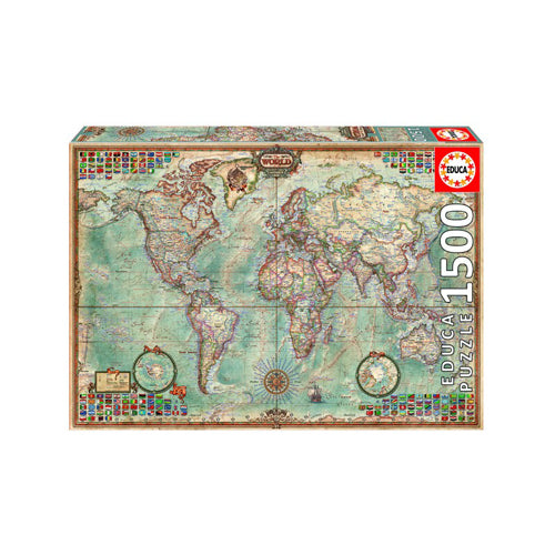 Political Map of the World 1500pc Jigsaw Puzzle