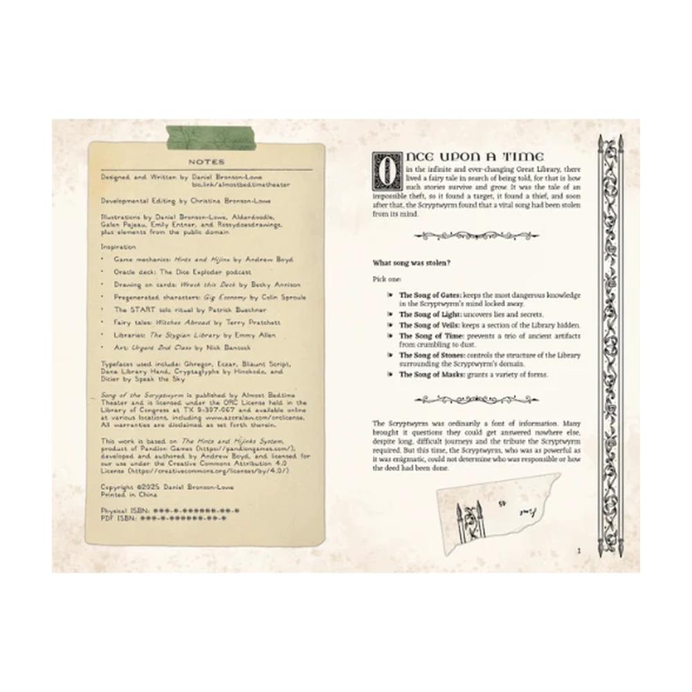 The Librarian's Apprentice RPG: Song of the Scryptwyrm_2