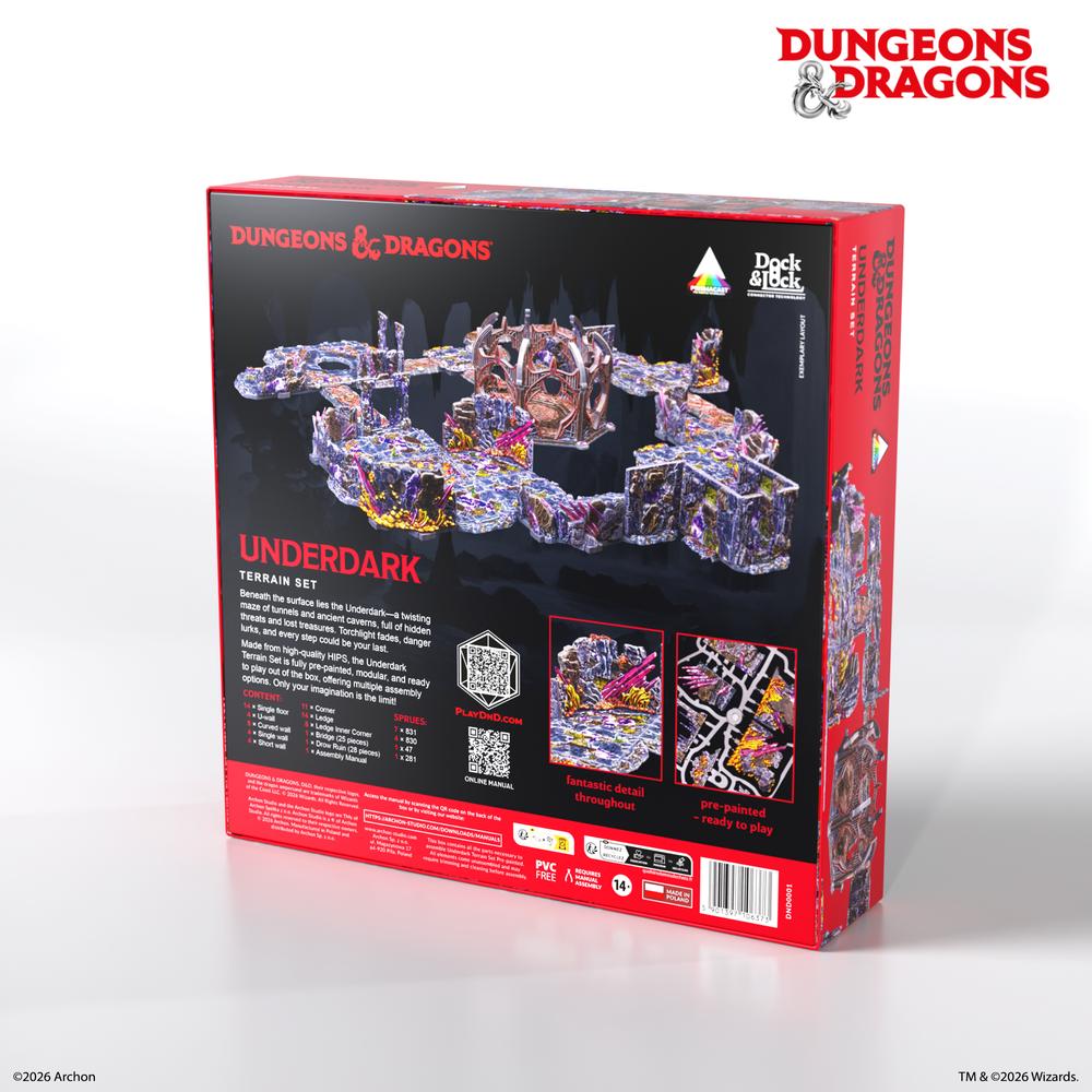 Dungeons And Dragons: Underdark Pre-Painted Terrain Set_1
