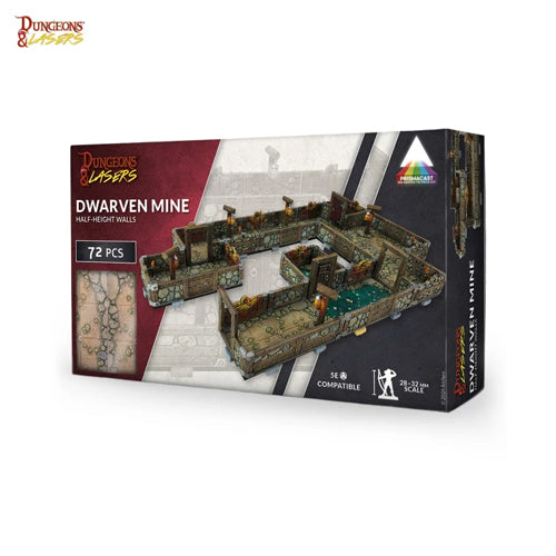 Dungeons And Lasers: Prismacast Prepainted Dwarven Mine