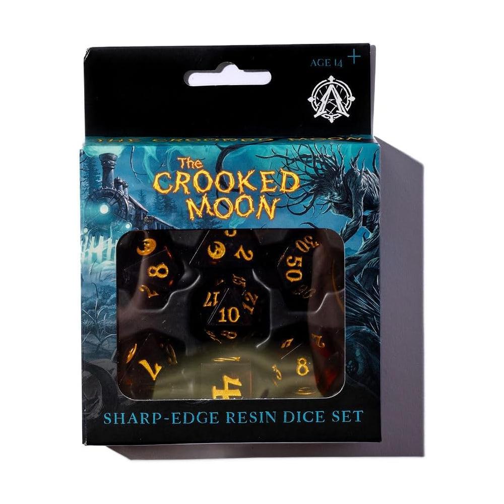 Crooked Moon RPG: Sharp Edge Resin Dice Set