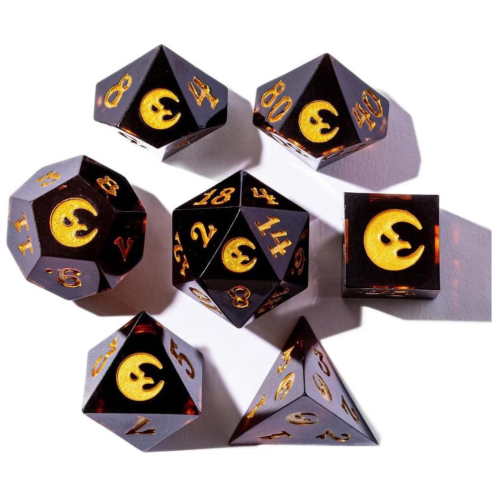 Crooked Moon RPG: Sharp Edge Resin Dice Set