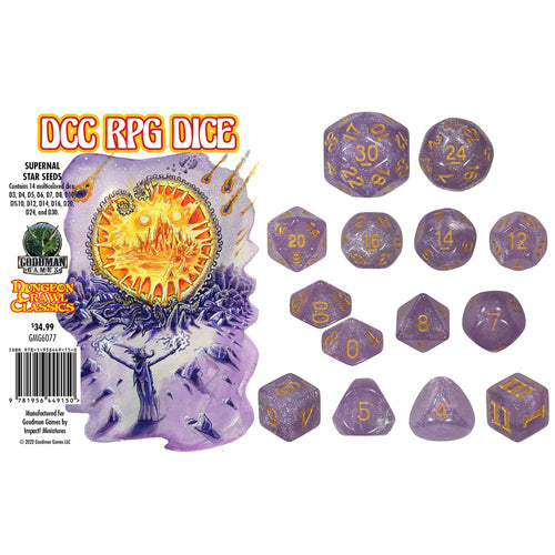 Dungeon Crawl Classics: Supernal Star Seeds Dice Set