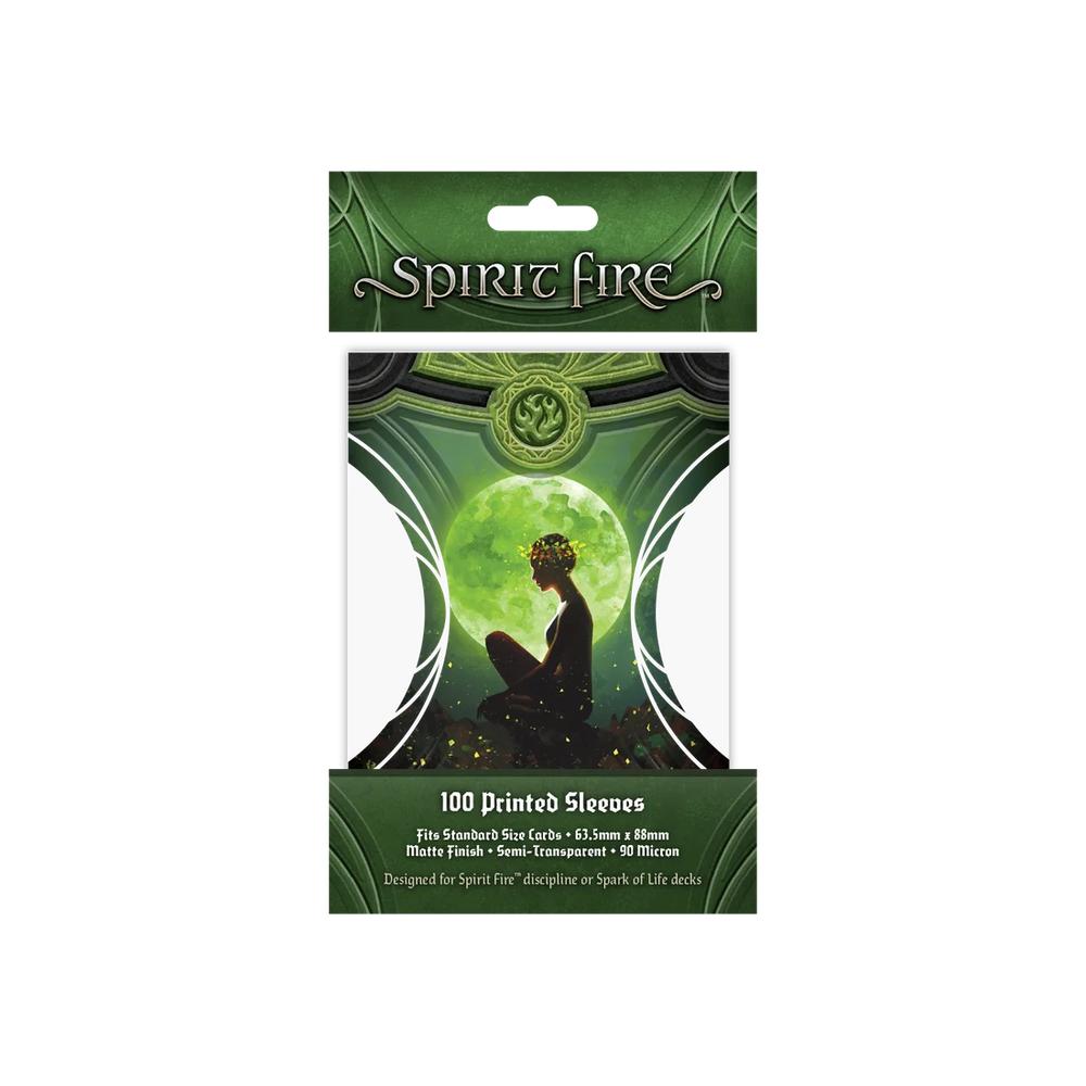 Spirit Fire: Semi-Transparent Printed Sleeves - Be At Peace (Green)