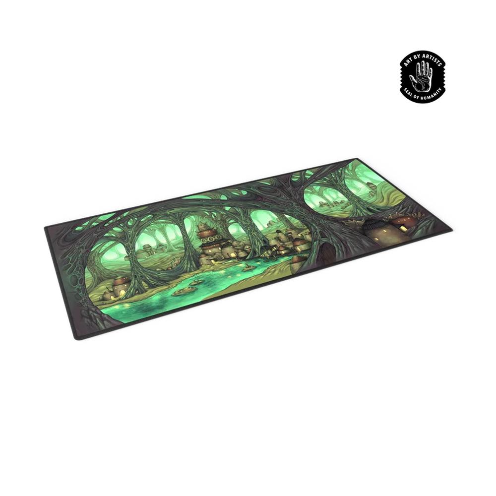 Curator: Arcane Landscapes: The Caverns Desk Mat