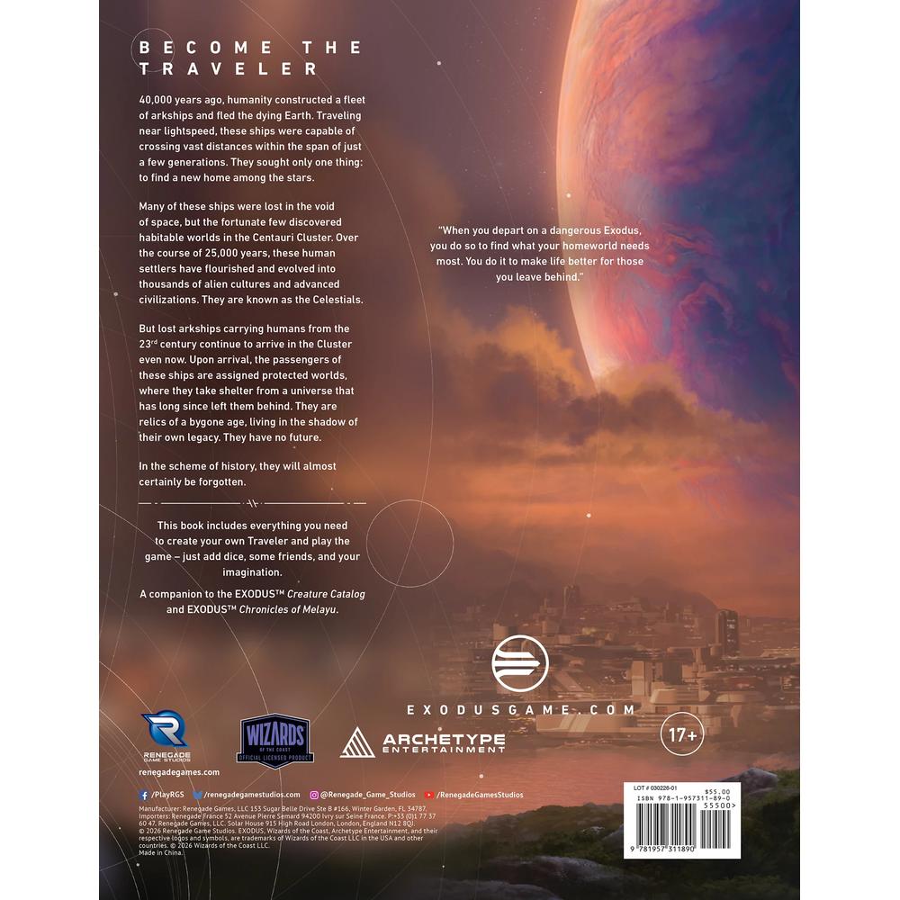 EXODUS RPG: Traveler's Handbook