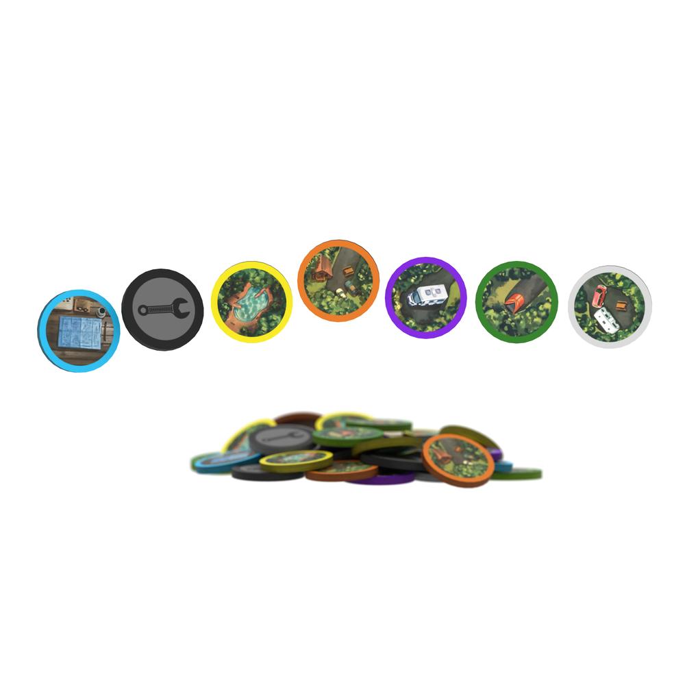 Camping Season: Deluxe Wooden Tokens Upgrade Pack