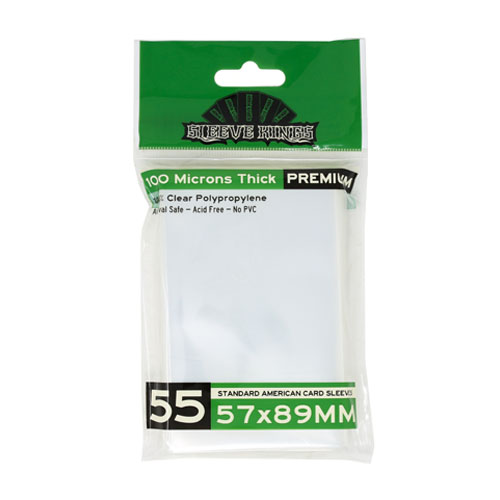 Sleeve Kings 55 x Premium Standard American Card Sleeves (57 x 89mm) | Zatu Games Sleeve Kings 55 x Premium Standard American Card Sleeves (57 x 89mm) | Zatu Games